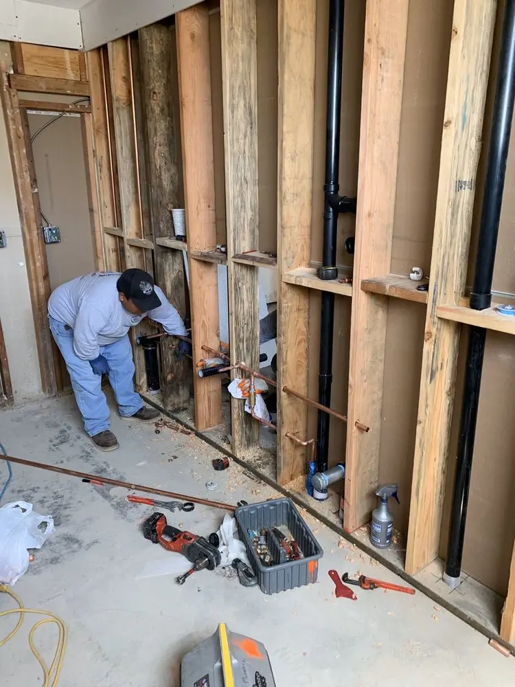 Commercial rough-in plumbing for Gas Line Repair in Lake Charles